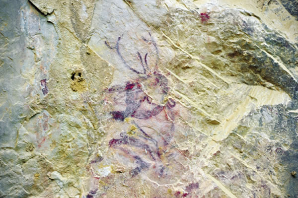 距今一万年前的贵州贞丰红岩壁画