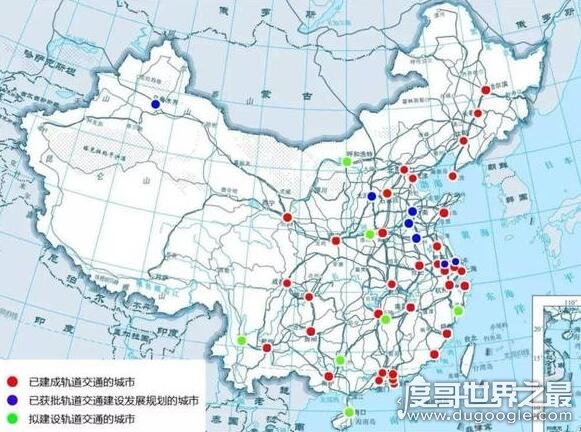 世界上地铁最多的国家，中国43个城市有地铁(关于地铁的世界之最)