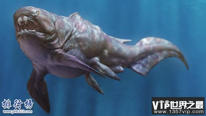 已灭绝的十大巨怪:咬合力媲美霸王龙的鱼(9米长4吨重)