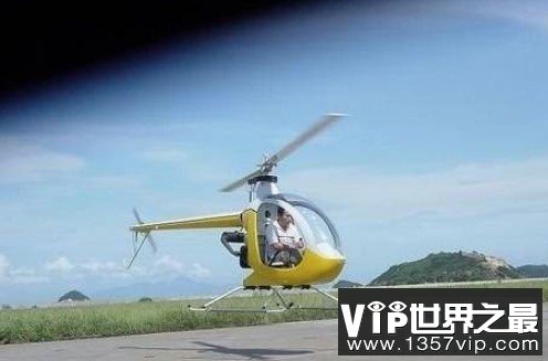 世界上最轻的载人直升飞机，总共只有116千克(www.5300tv.com)