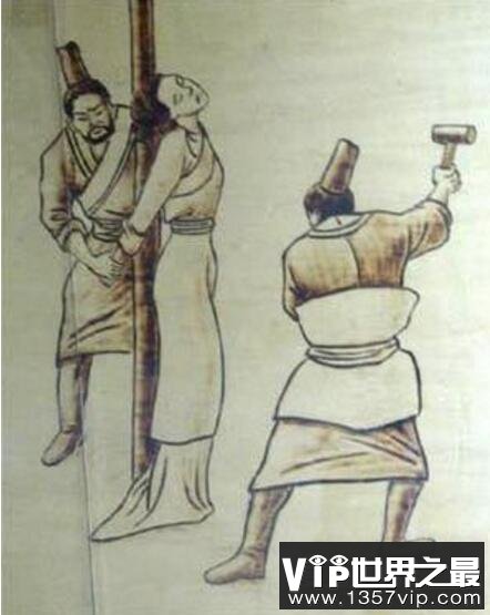 古代女子宫刑，幽闭之刑(用木槌捶落女性子宫让其不能性X)