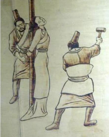 古代女子宫刑，幽闭之刑(用木槌捶落女性子宫让其不能性X)