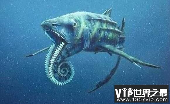 史前超级巨兽旋齿鲨，拥有恐怖至极的咬合力