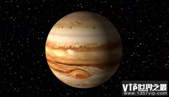 太阳系最大的行星：木星，相当于1300个地球那么大