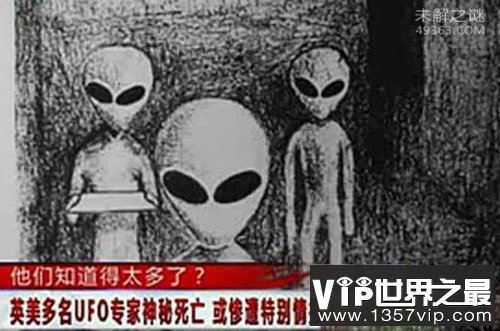 数十名UFO专家离奇死亡，疑外星人灭口 