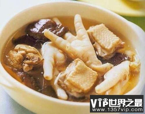 中国十大禁菜之龙须凤爪，食材为鲤鱼须和鸡爪精肉(耗材巨大)