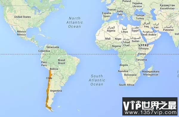 全世界领土最狭长的国家：智利南北长达4270公里