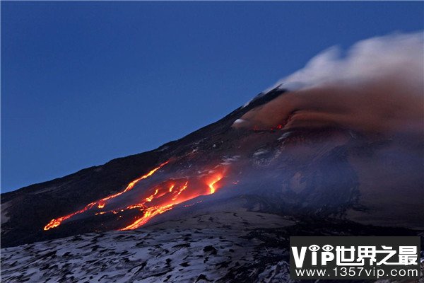 世界上爆发最频繁的活火山，至今已喷发500多次