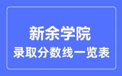 2023年高考多少分能上新余学院？附新余学院各省录取分数线一览表