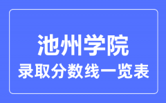 2023年高考多少分能上池州学院？附池州学院各省录取分数线一览表