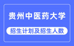 2023年贵州中医药大学各省招生计划及各专业招生人数