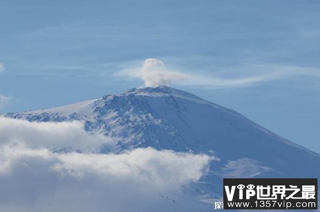 世界上十大活火山 克利夫兰火山最为活跃(在1994年喷发)