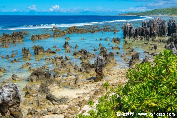 世界上最小的岛国 瑙鲁岛陆地面积21.1平方公里(全长6公里)
