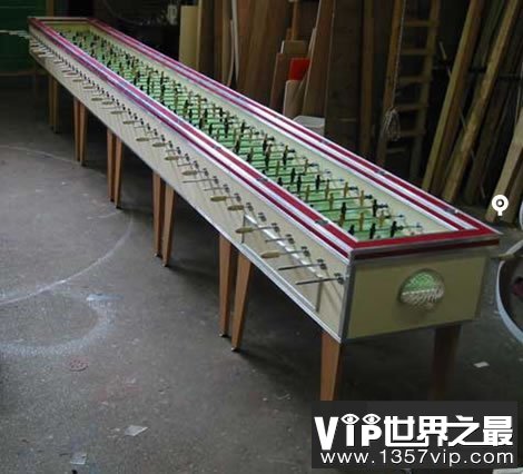 世界上最长的Foosball桌式足球