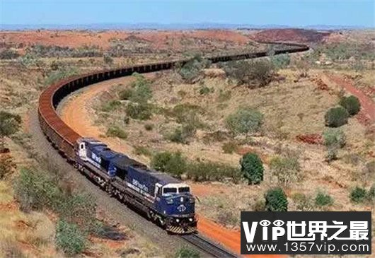 世界最长火车，来自澳洲的巨龙（长达7353米）