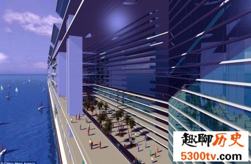 自由号海上漂浮城市应用设施齐全 将是世界第一座漂浮城市