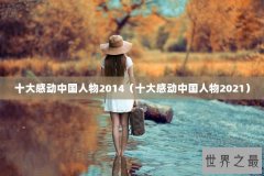 十大感动中国人物2014（十大感动中国人物2021）